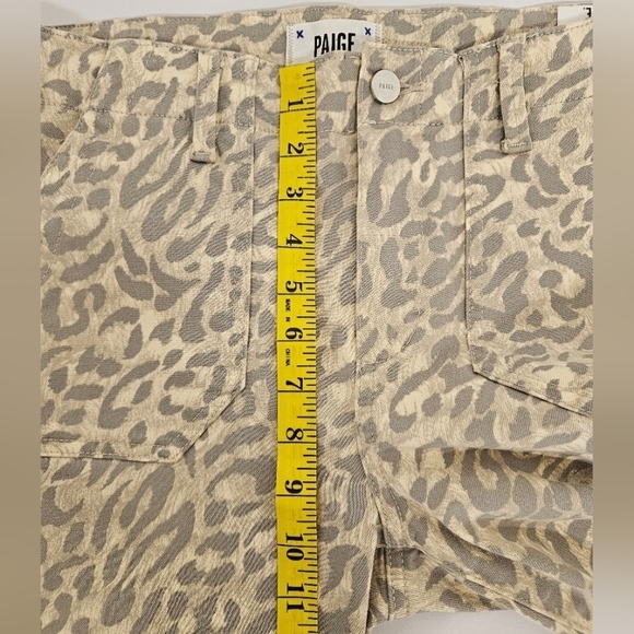 PAIGE Mayslie Jogger Ankle Jeans in Tortoise Shell Cheetah Sz 28 - Picture 11 of 14
